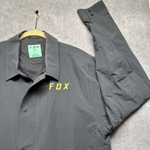 Fox Head Gray Motorcycle Jacket Men's XL Cordura Motocross Riding